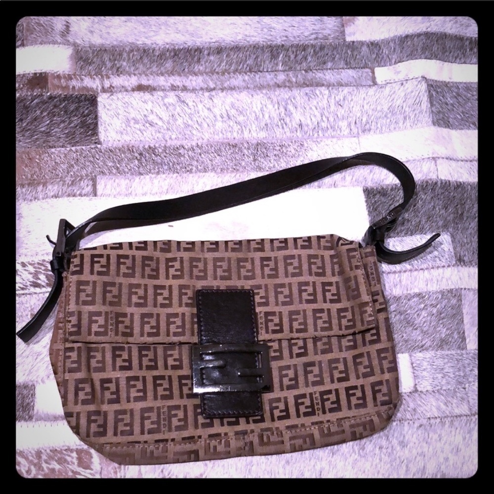 Authentic FENDI Brown Baguette Bag